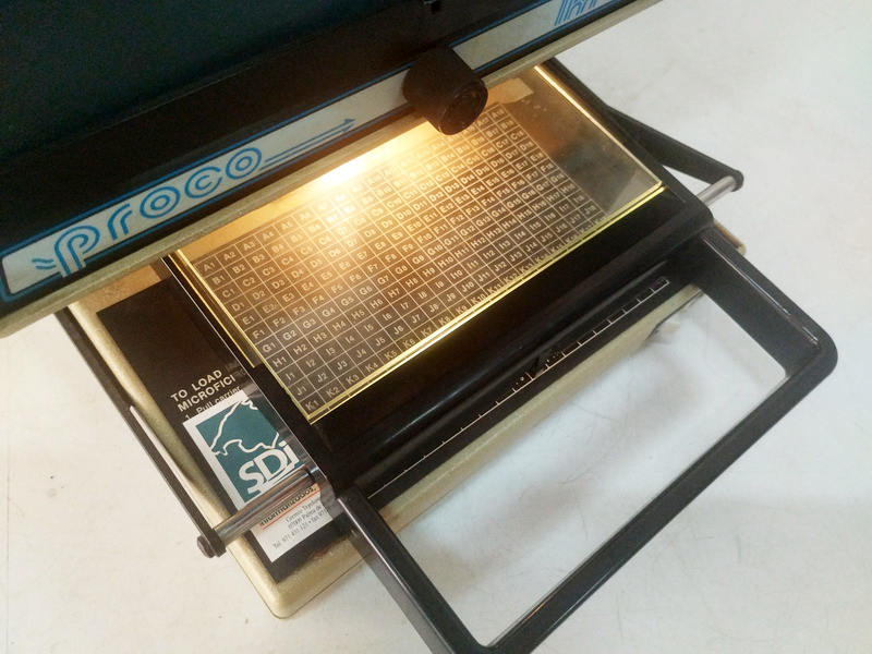 lector microfilm microficha taller 1u